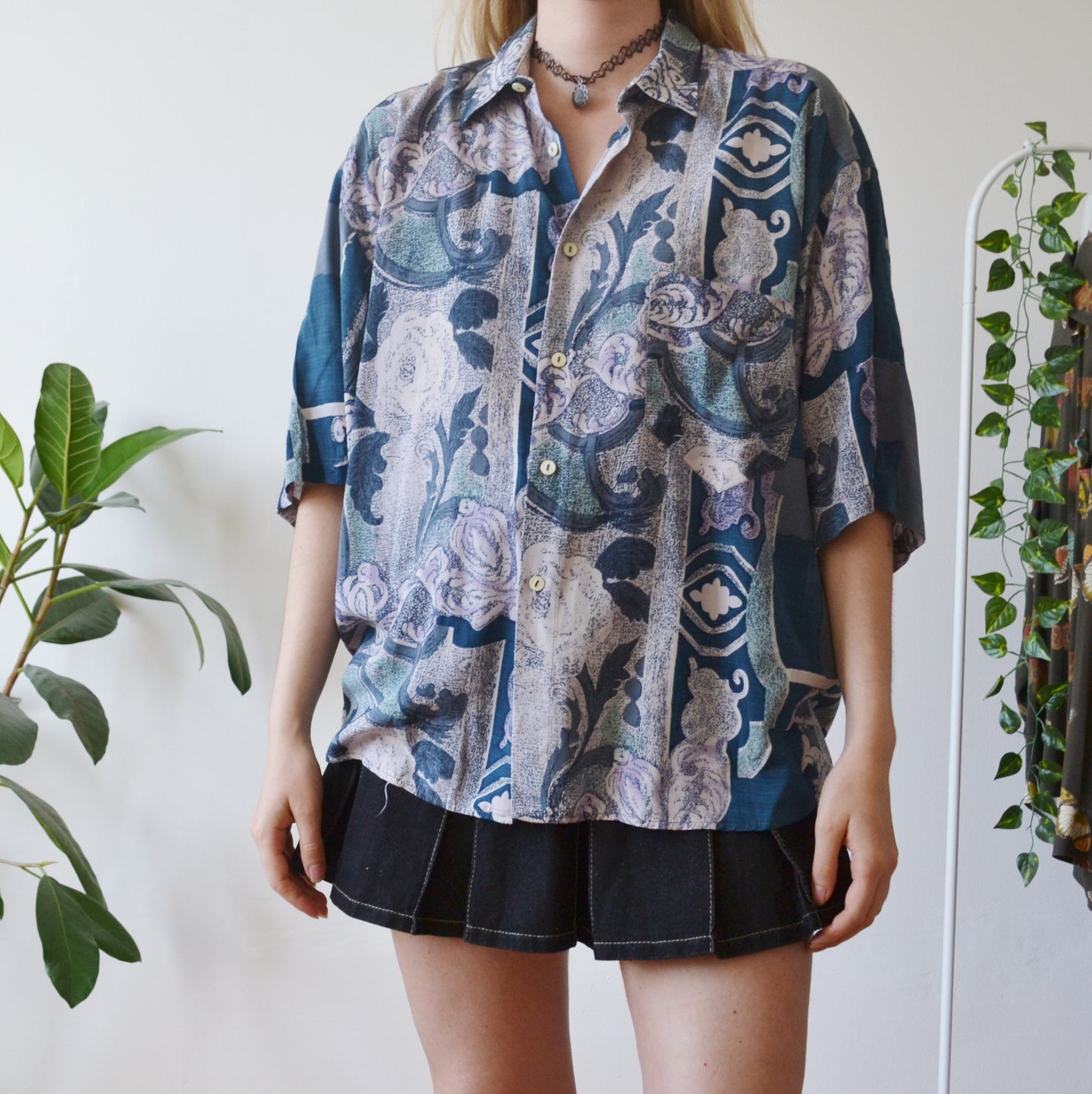 Vintage Ornate Shirt L