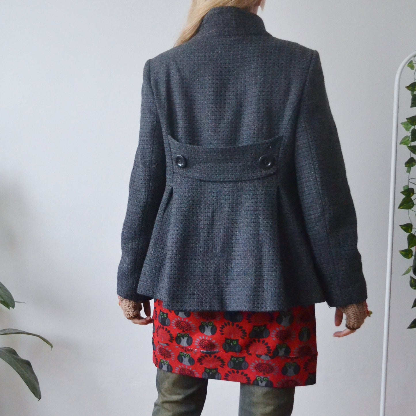 Grey pea coat uk 14