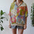 Vintage Abstract Polo Shirt XL