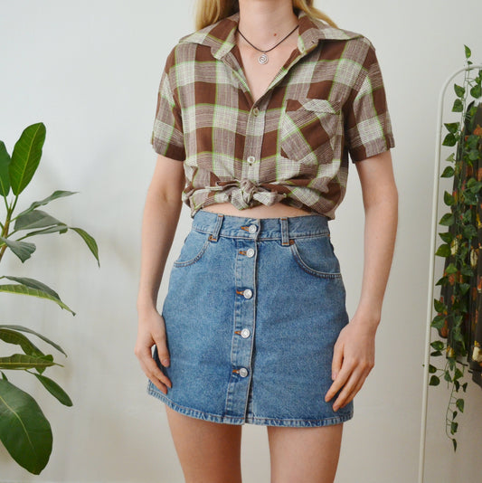 Plaid shirt M