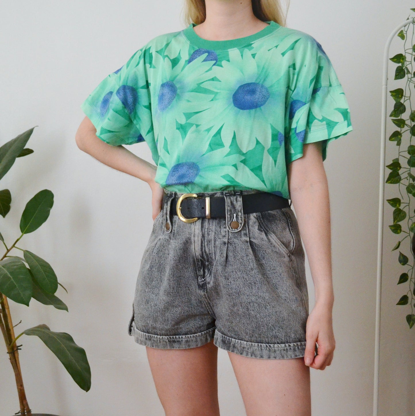 Vintage Flower T Shirt M