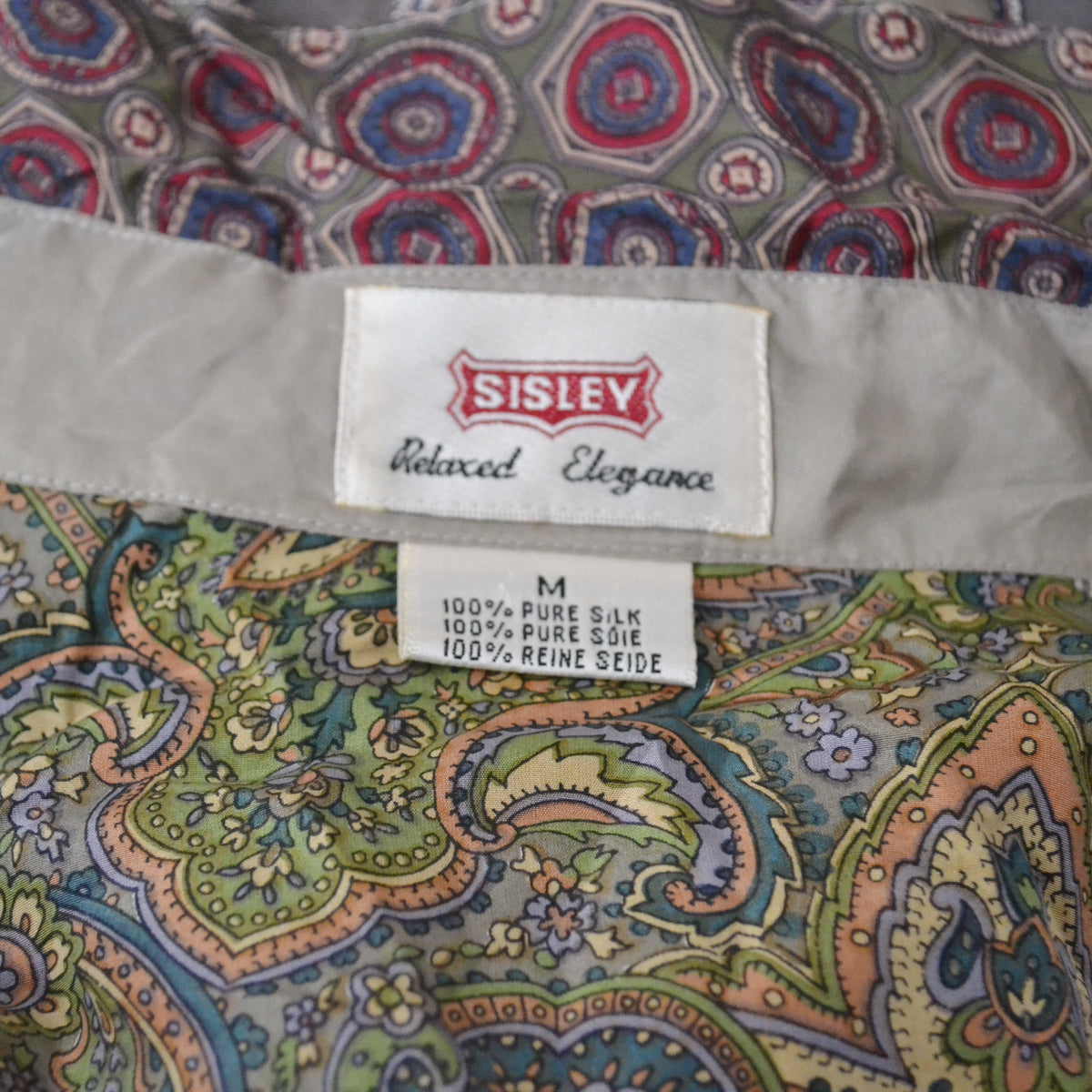 Vintage Paisley Patchwork Shirt M