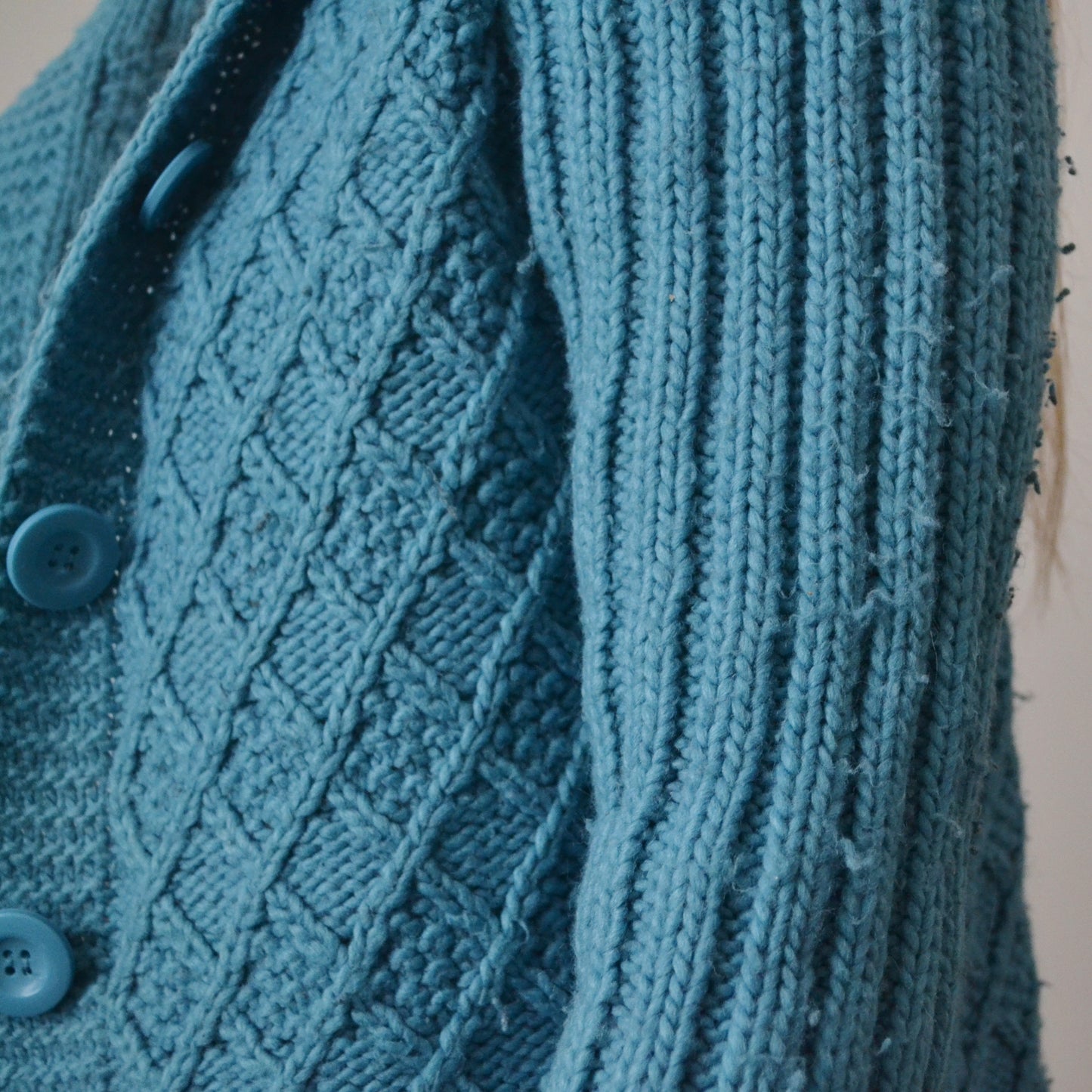 Vintage Blue Cardigan L