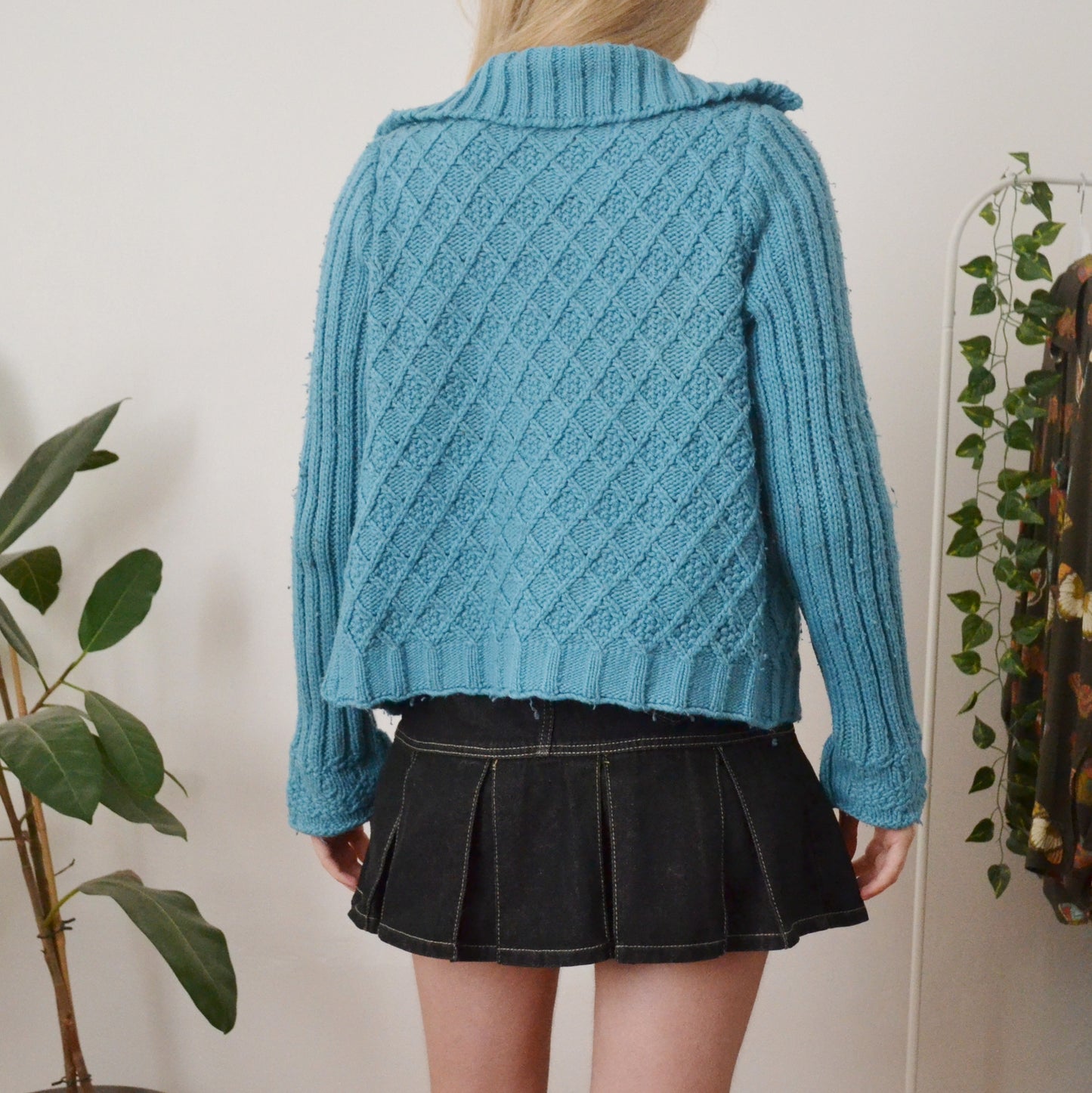 Vintage Blue Cardigan L