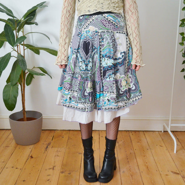 Vintage Paisley Skirt S