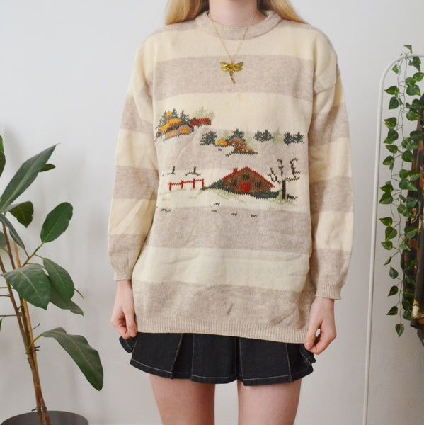 Vintage Cottage Jumper L