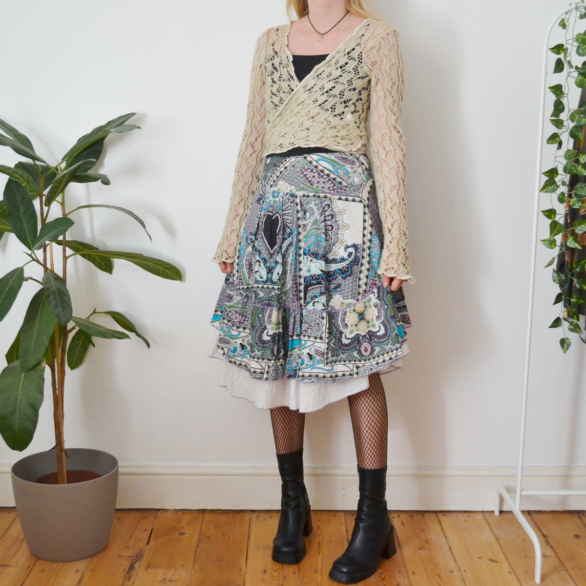 Vintage Paisley Skirt S