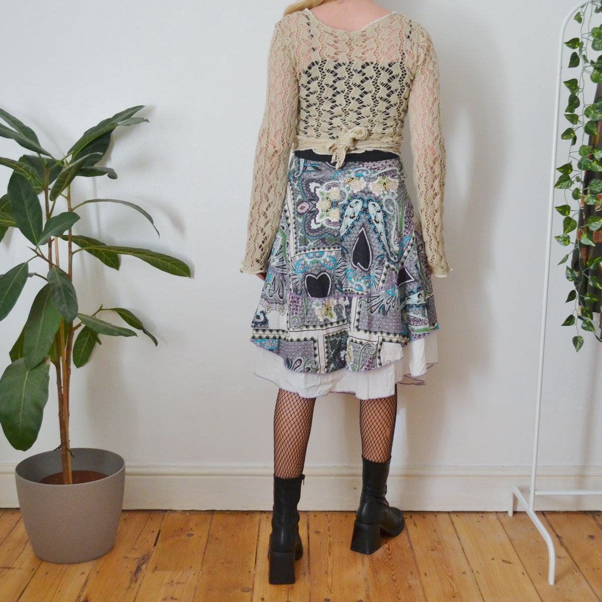 Vintage Paisley Skirt S