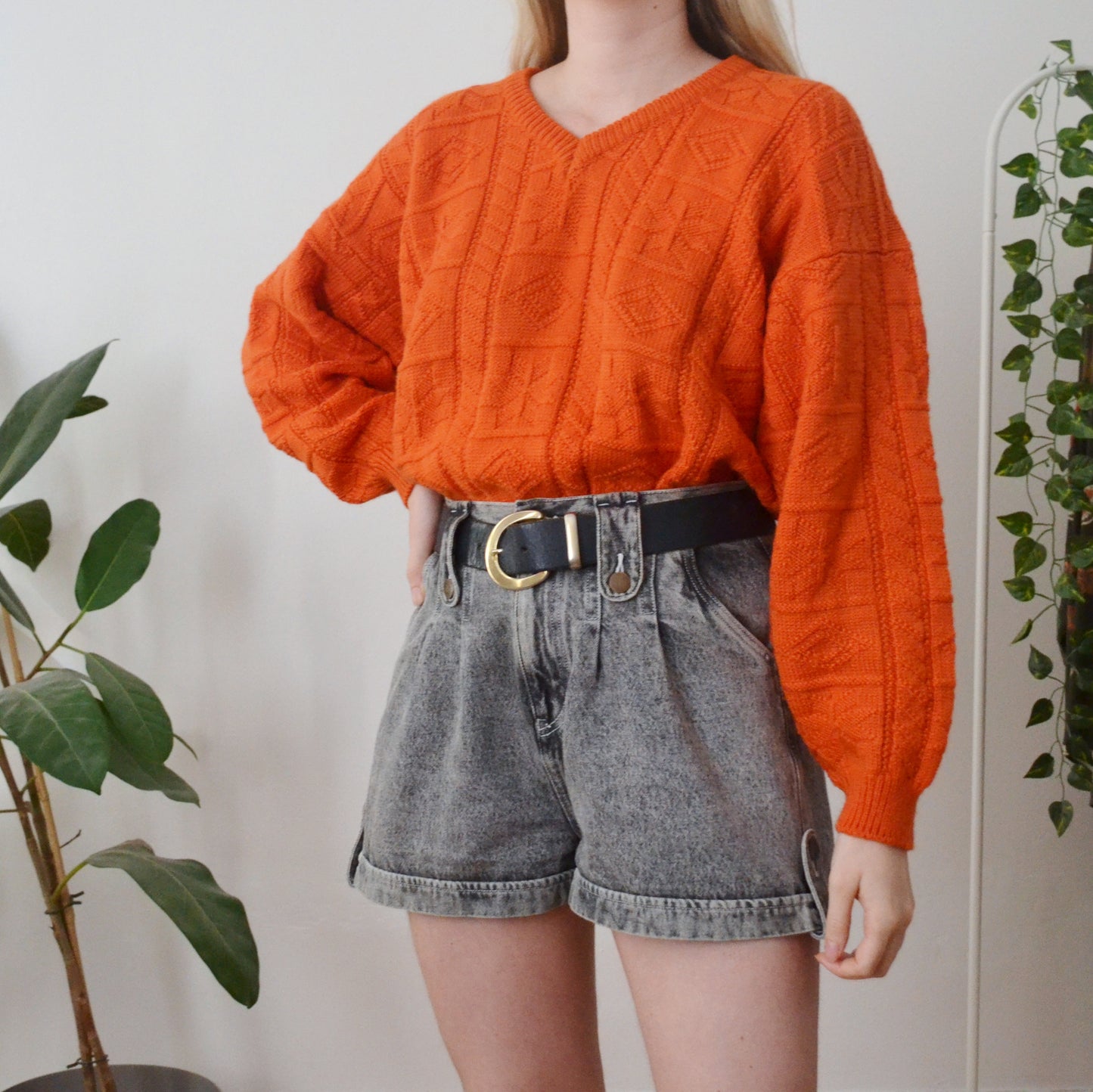 Vintage Orange Jumper XL