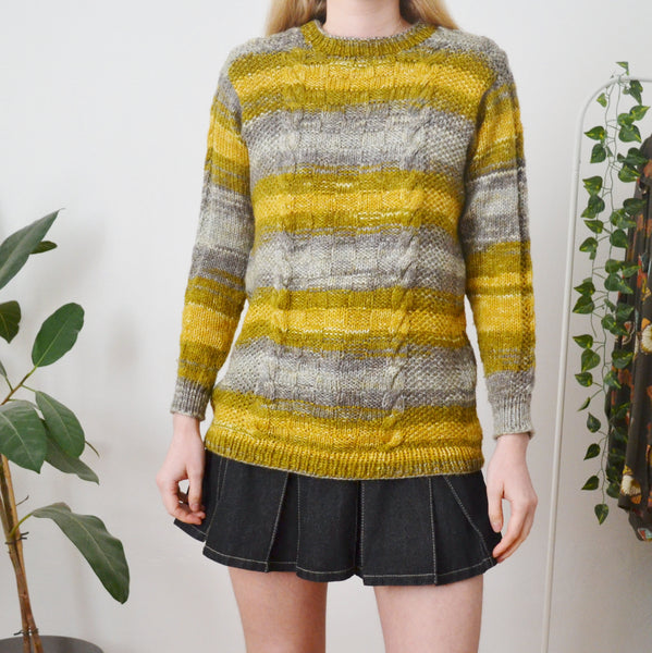 Vintage Cable Knit Jumper M