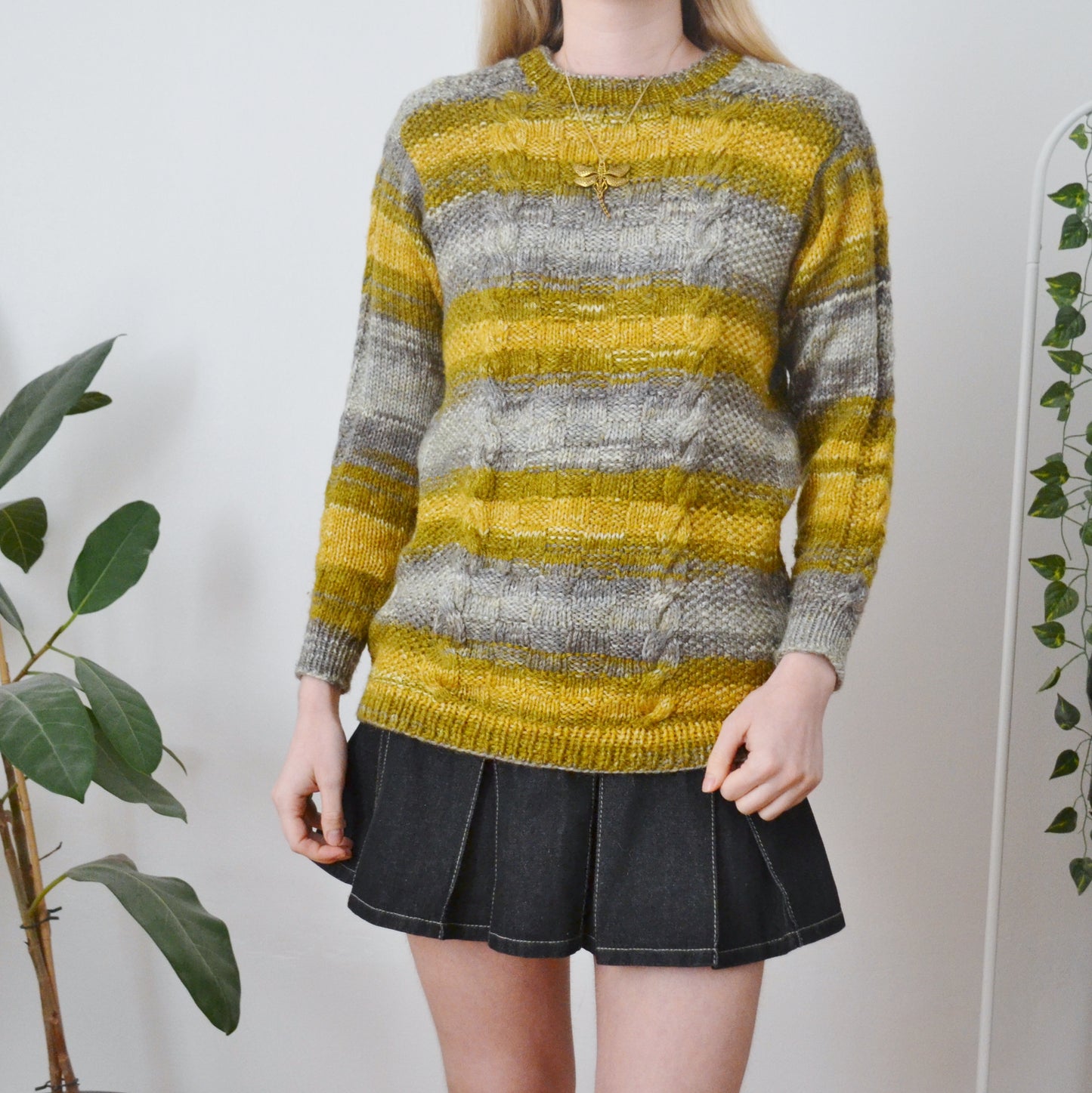 Vintage Cable Knit Jumper M