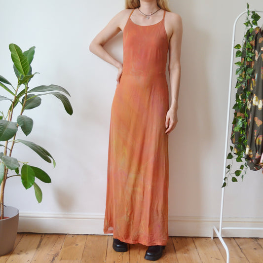 Corset back maxi dress M