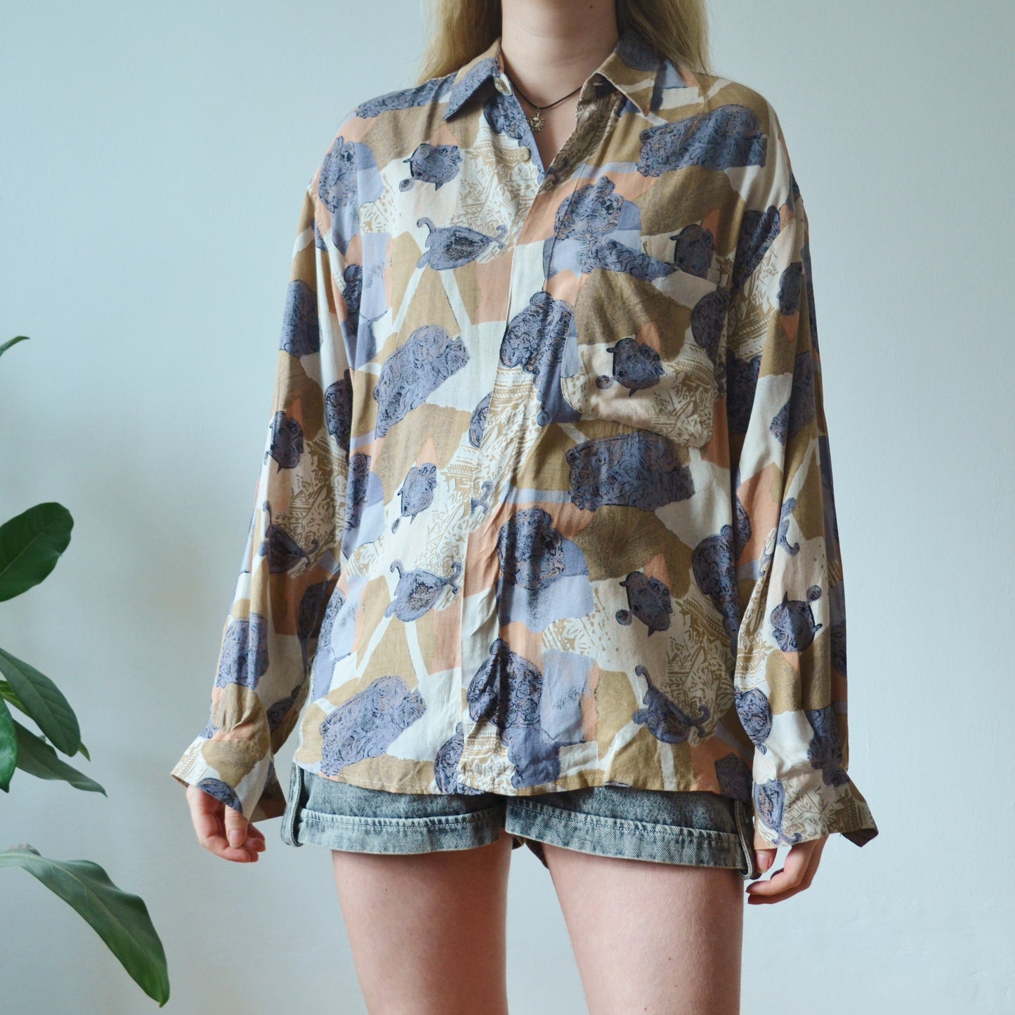Vintage Abstract Shirt S