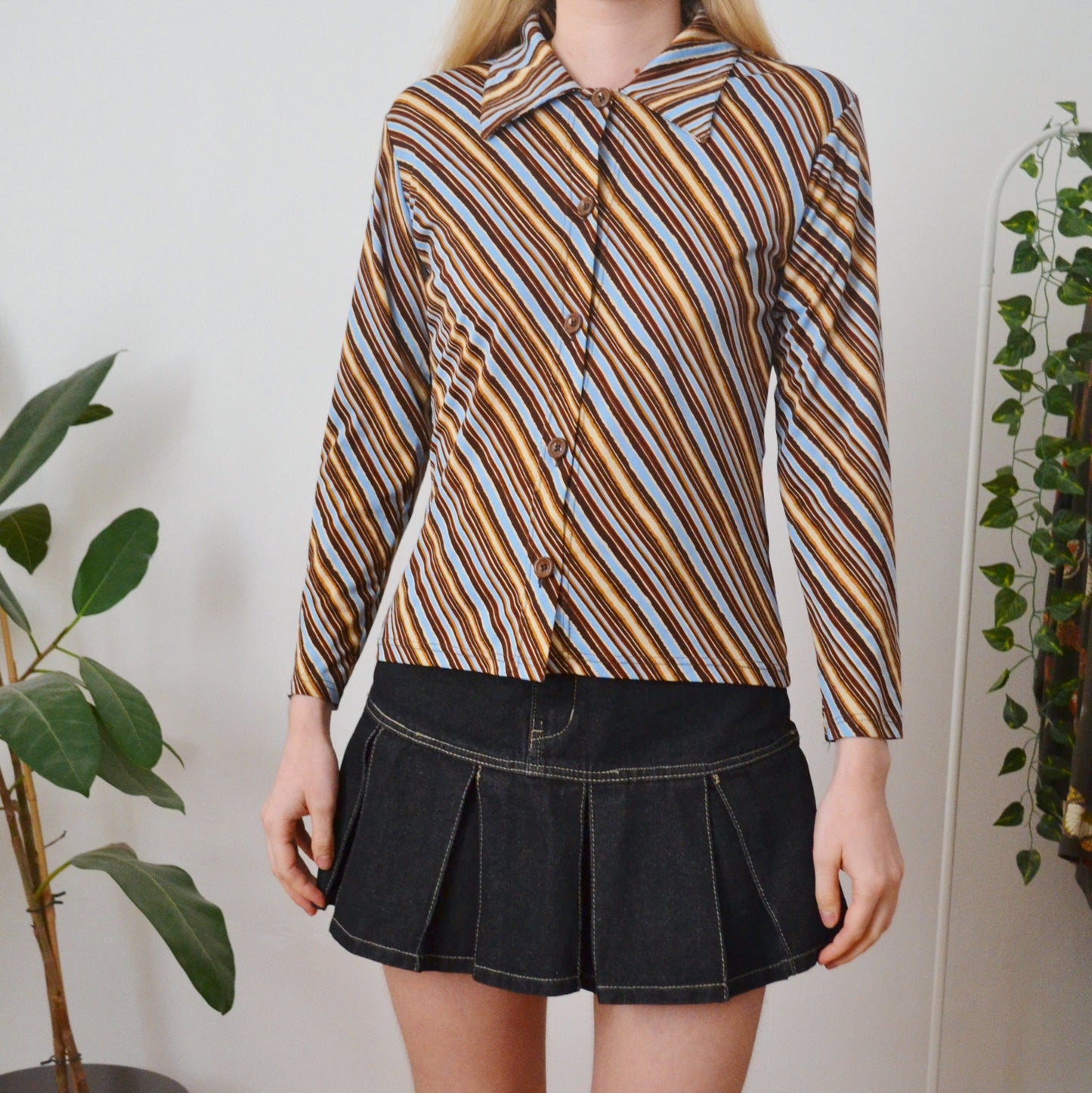 Vintage Stripe Blouse S