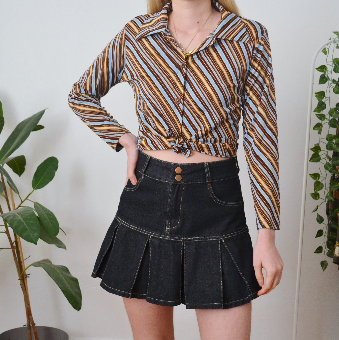 Vintage Stripe Blouse S