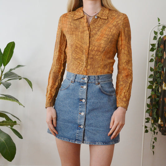 Snakeskin blouse S