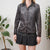 Vintage Snakeskin Velvet Blouse 12