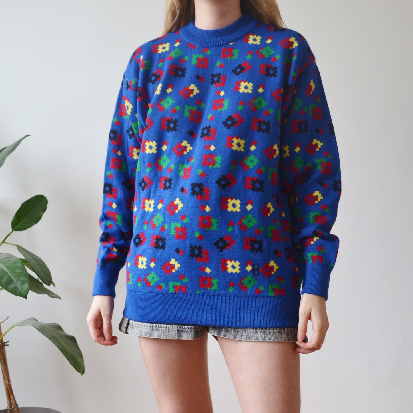 Vintage Geometric Jumper L