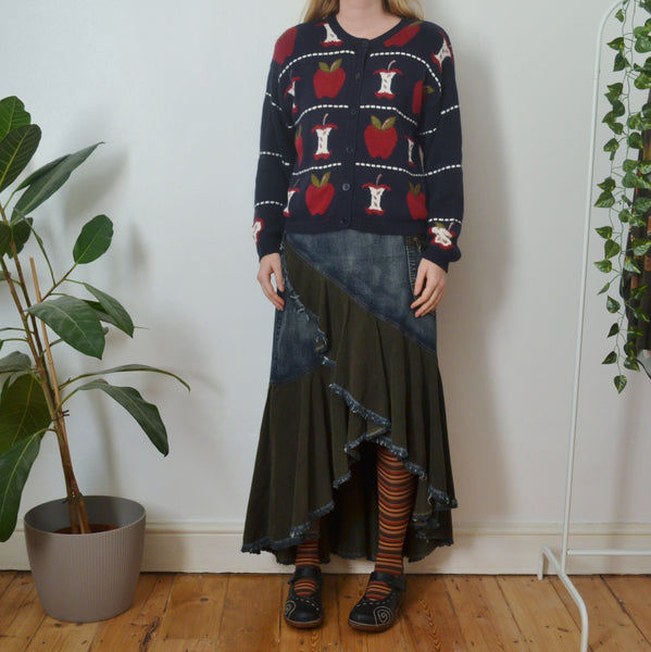 Denim maxi skirt uk 18