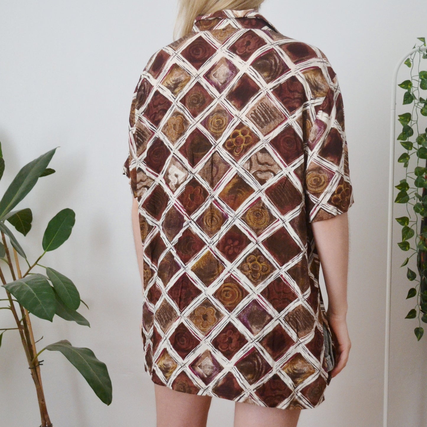 Vintage Brown Shirt uk 16-18