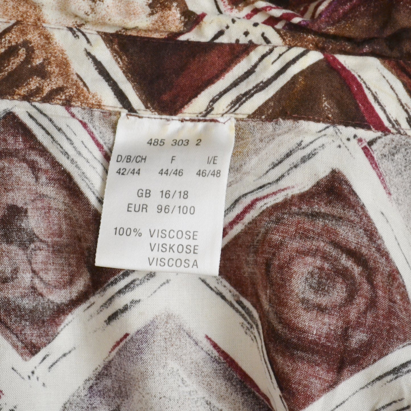 Vintage Brown Shirt uk 16-18
