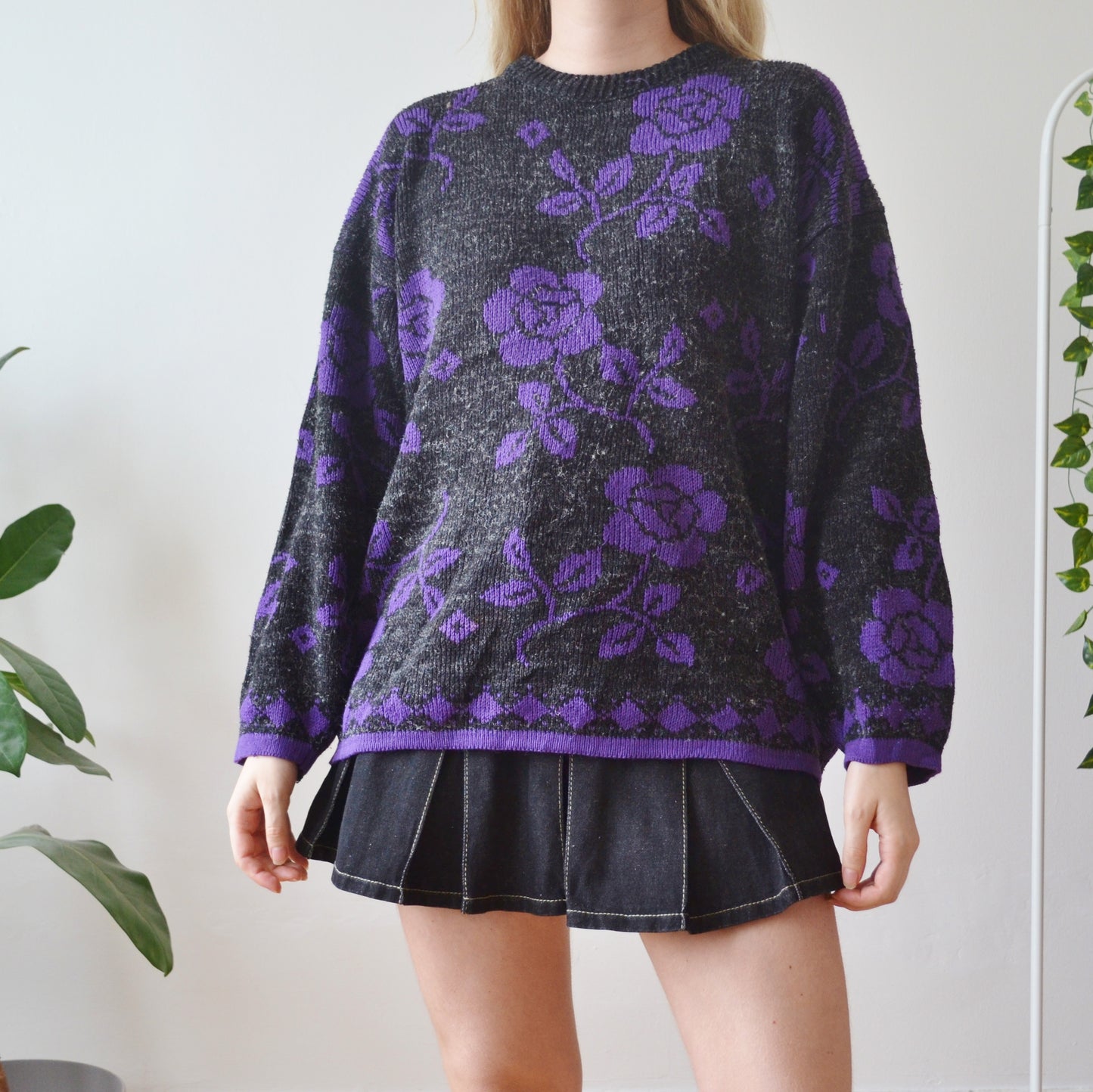 Vintage Floral Jumper L
