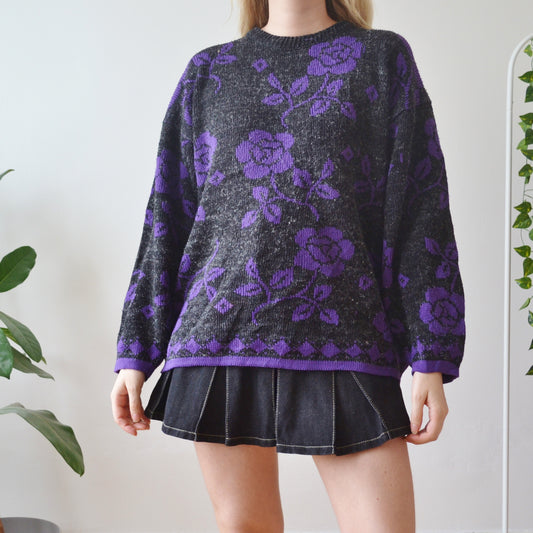Vintage Floral Jumper L