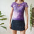 Purple mesh top S