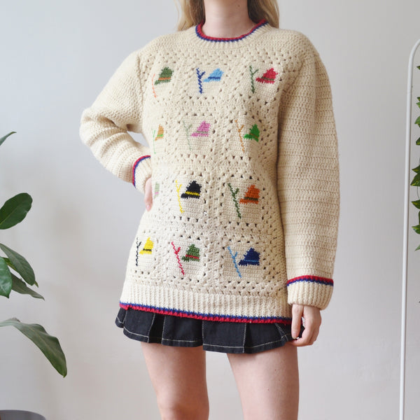 Vintage Wool Jumper L