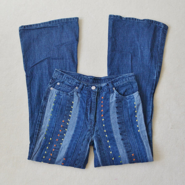 Vintage Embroidered Jeans S