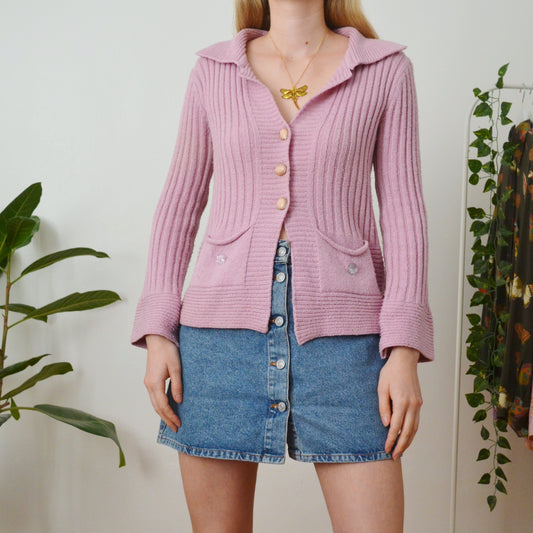 Pink cardigan M