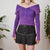 Vintage Purple Zip Up Cardigan S