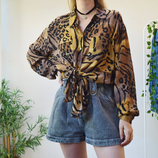 Leopard shirt UK 18