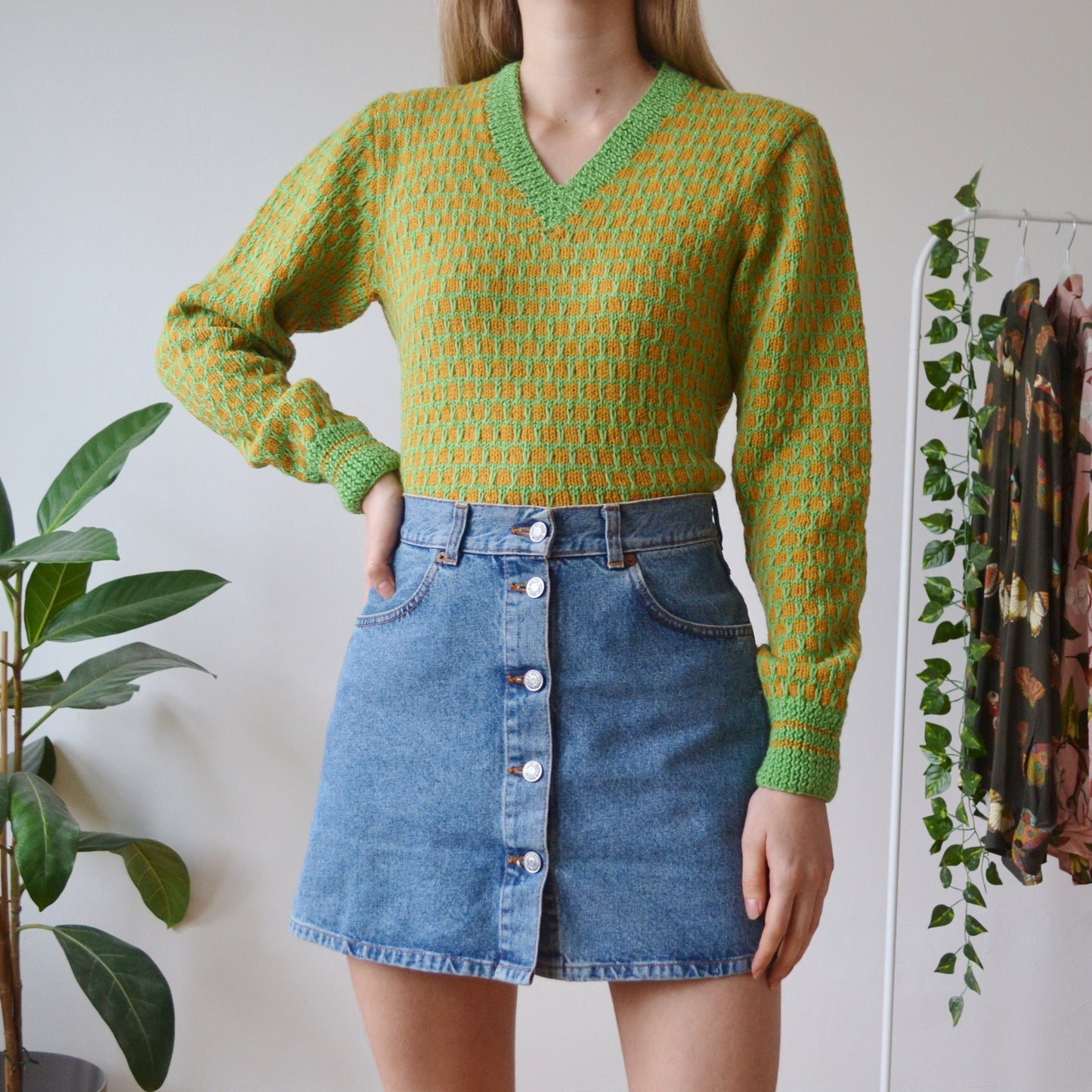 V neck jumper S