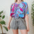 Vintage Abstract Blouse M