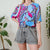 Vintage Abstract Blouse M
