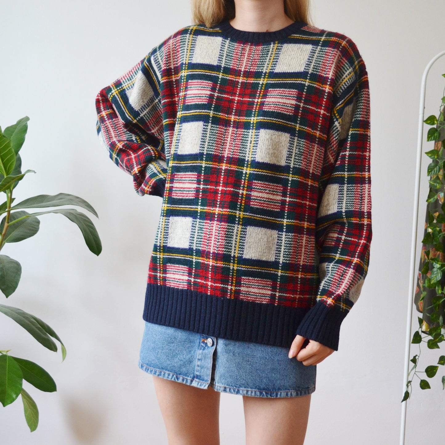 Plaid jumper L