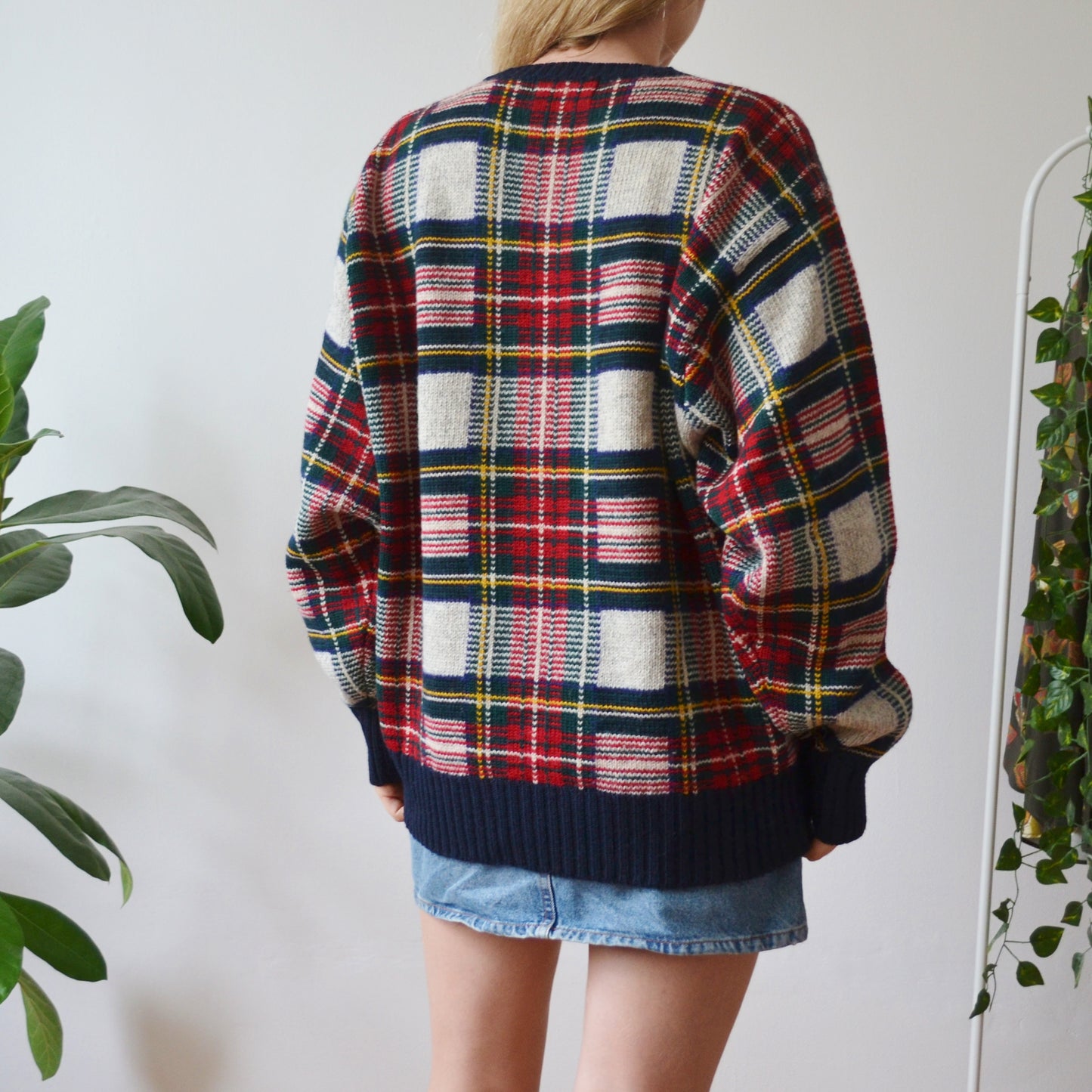 Plaid jumper L