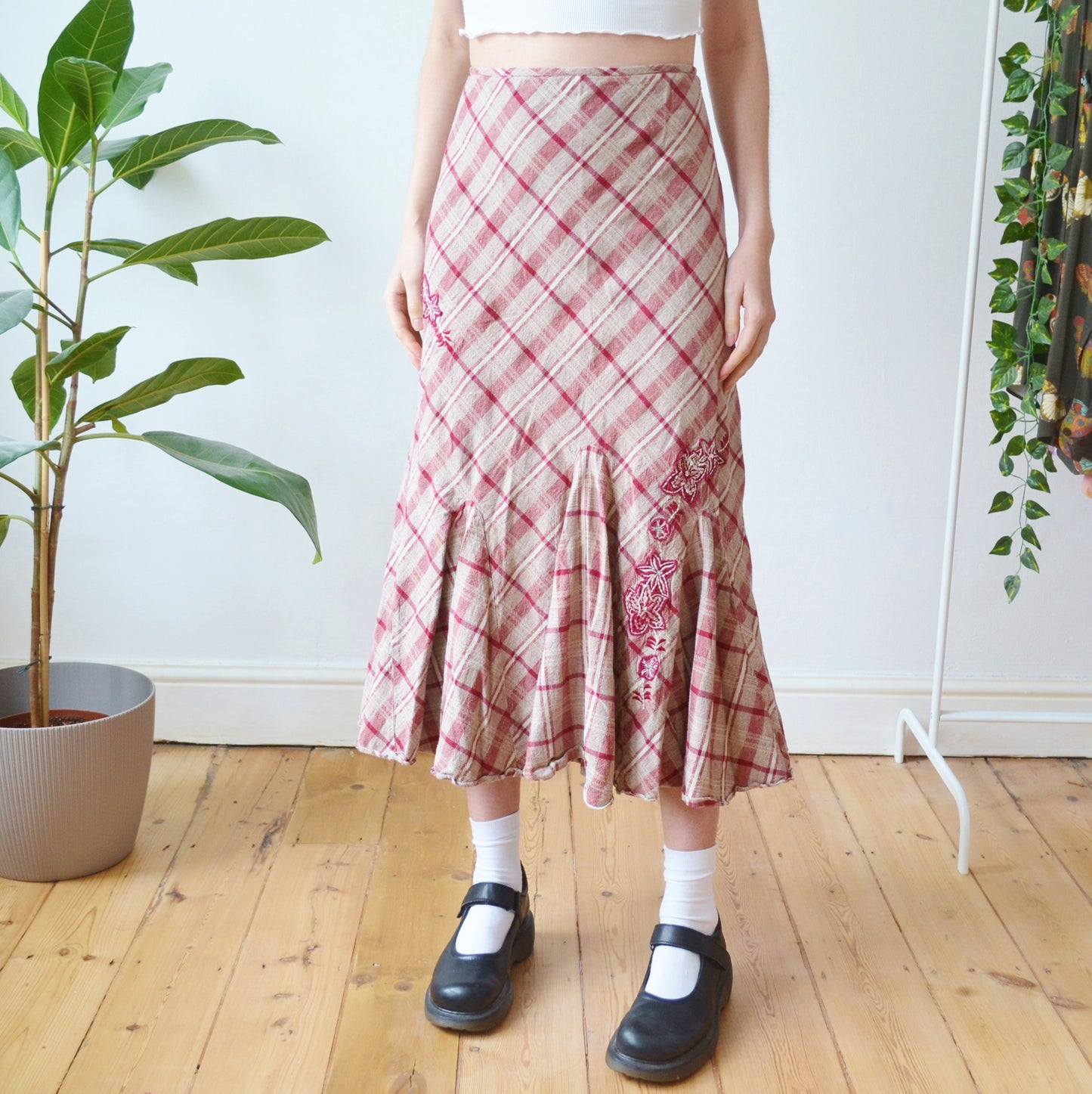 Check skirt UK 16