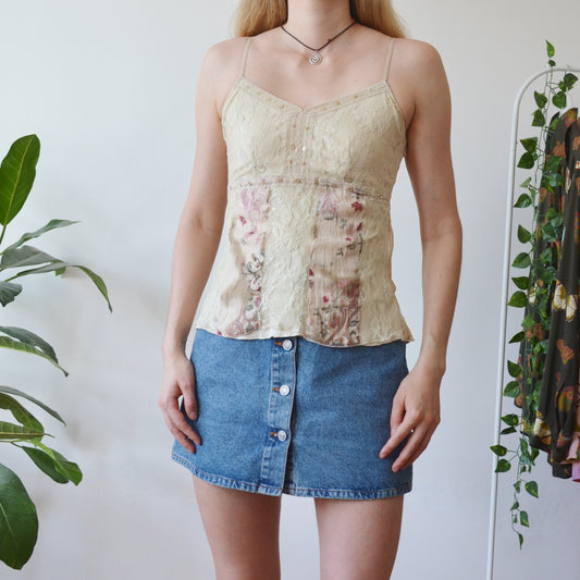 Lace cami top S
