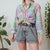 Vintage Patchwork Shirt L