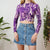 Abstract crop top XS