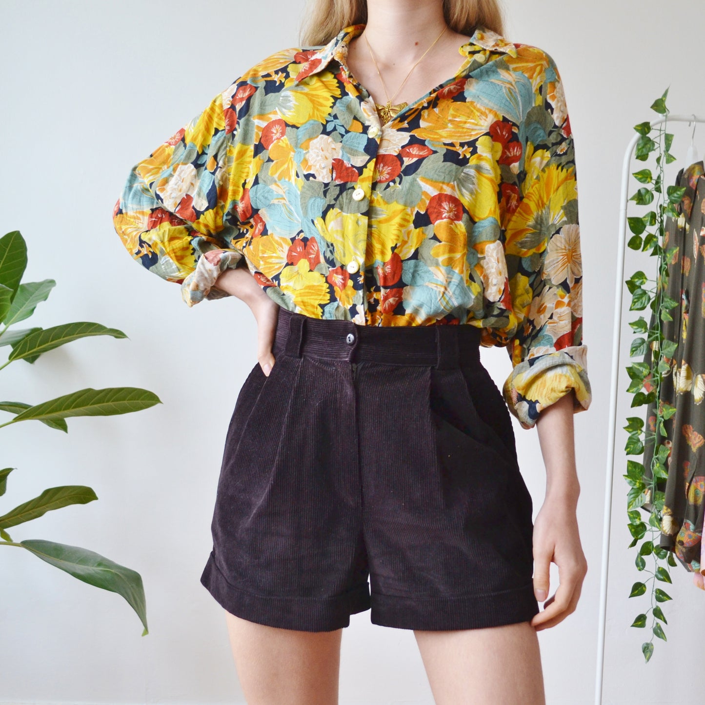 Cord shorts S