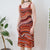 Vintage Abstract Dress uk 10
