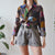 Vintage Patchwork Shirt L
