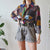 Vintage Patchwork Shirt L