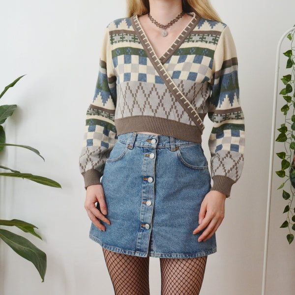 Wrap cardigan M
