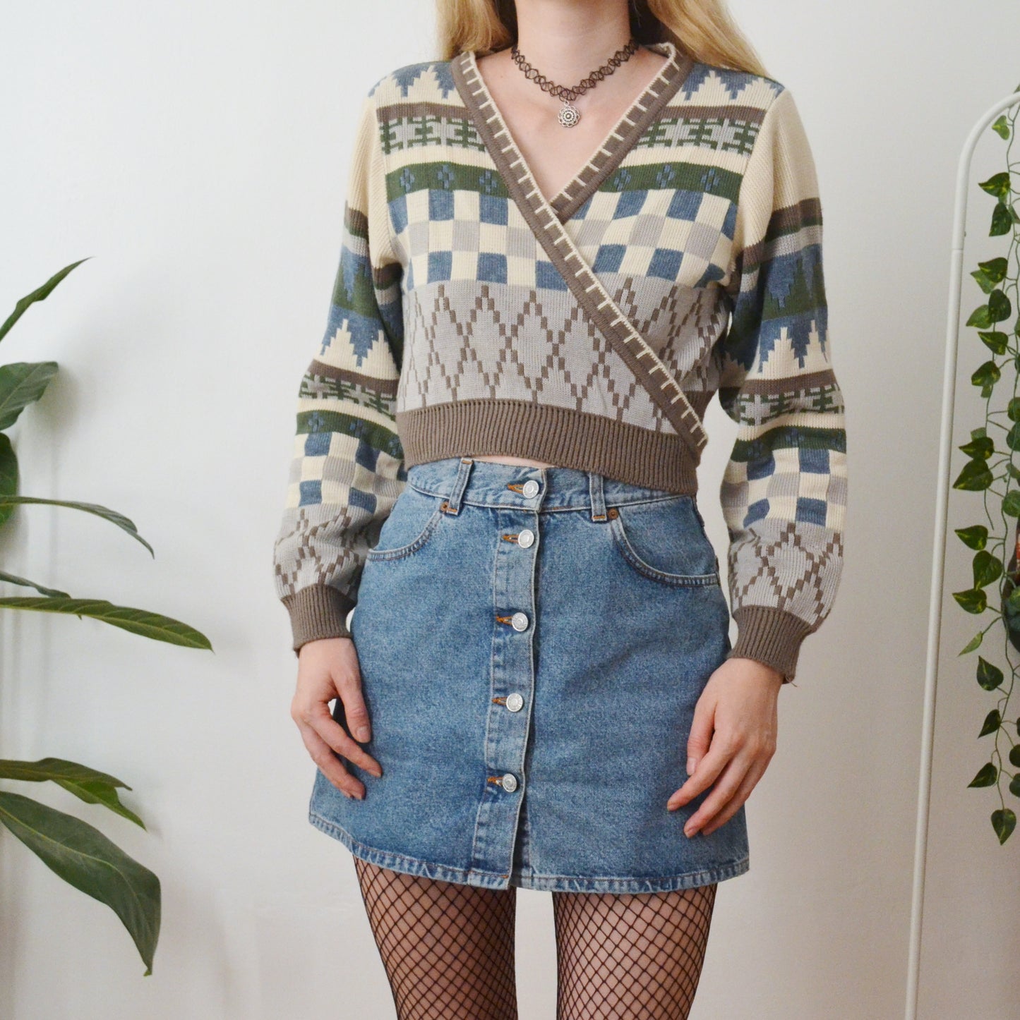 Wrap cardigan M