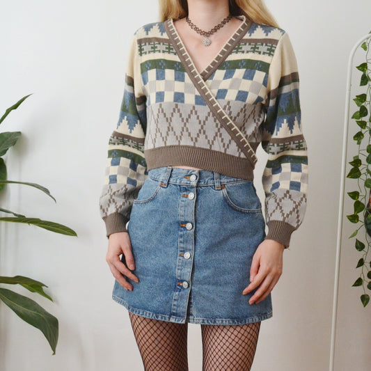 Wrap cardigan M