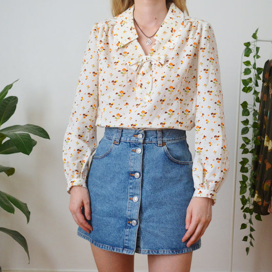 Bow blouse M